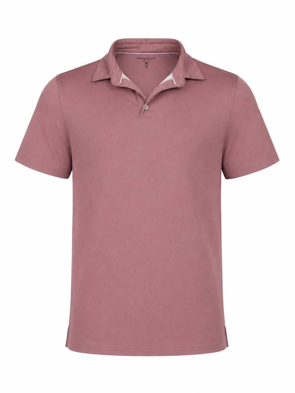 Kenneth Cole Golf Men's Herringbone Performance Short Sleeve Polo Shirt